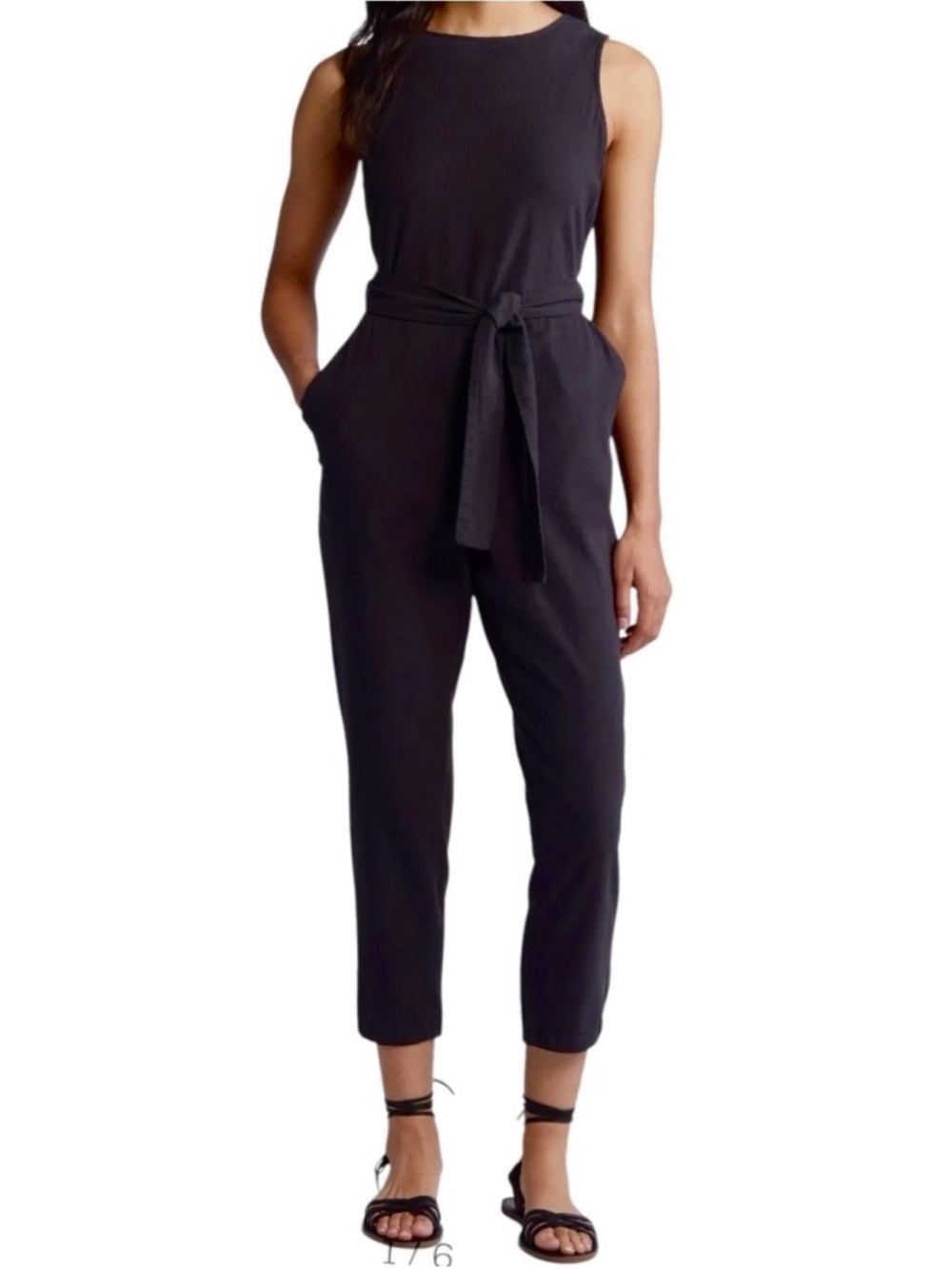 Marine Layer Eloise Black Jumpsuit